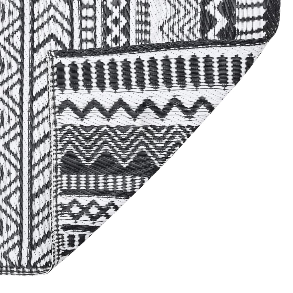 vidaXL Covor de exterior, ARAKIL negru, 80x150 cm, PP vidaXL Covor de exterior, ARAKIL negru, 80x150 cm, PP