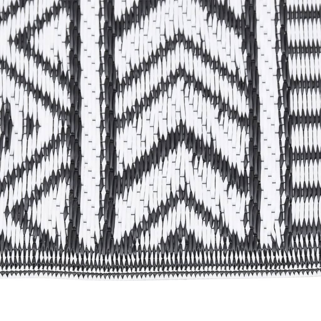 vidaXL Covor de exterior, ARAKIL negru, 140x200 cm, PP vidaXL Covor de exterior, ARAKIL negru, 140x200 cm, PP