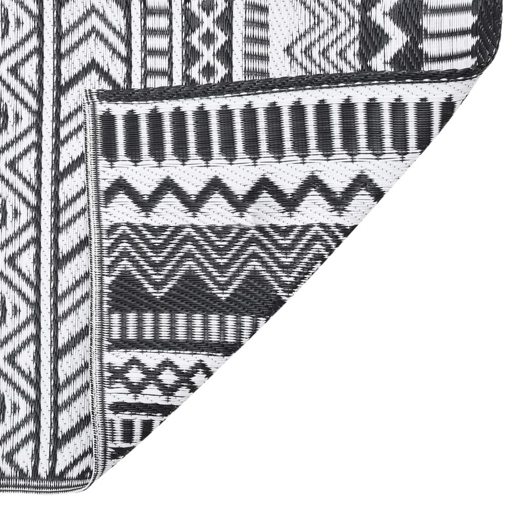 vidaXL Covor de exterior, ARAKIL negru, 140x200 cm, PP vidaXL Covor de exterior, ARAKIL negru, 140x200 cm, PP