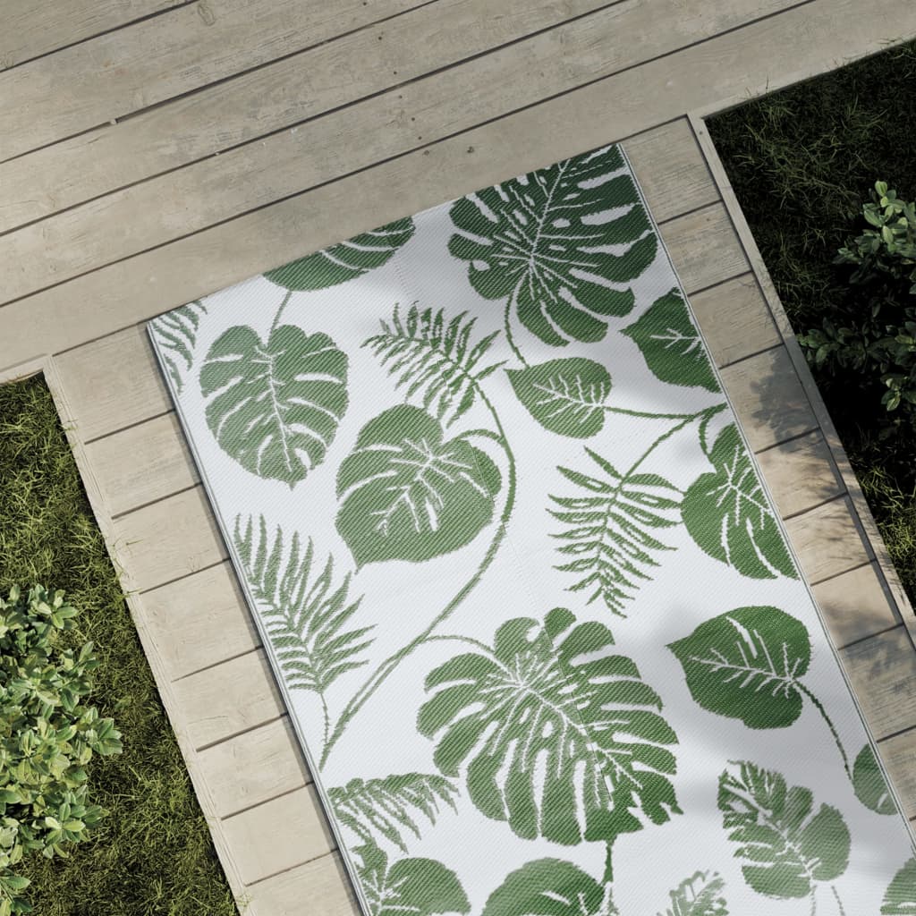 vidaXL Covor de exterior, ARAKIL verde, 80x250 cm, PP vidaXL Covor de exterior, ARAKIL verde, 80x250 cm, PP