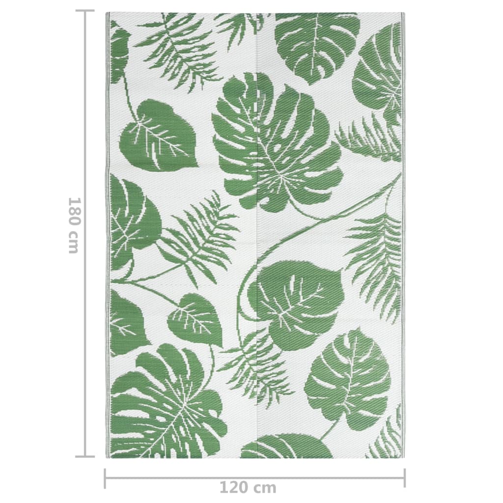 vidaXL Covor de exterior, ARAKIL verde, 120x180 cm, PP vidaXL Covor de exterior, ARAKIL verde, 120x180 cm, PP