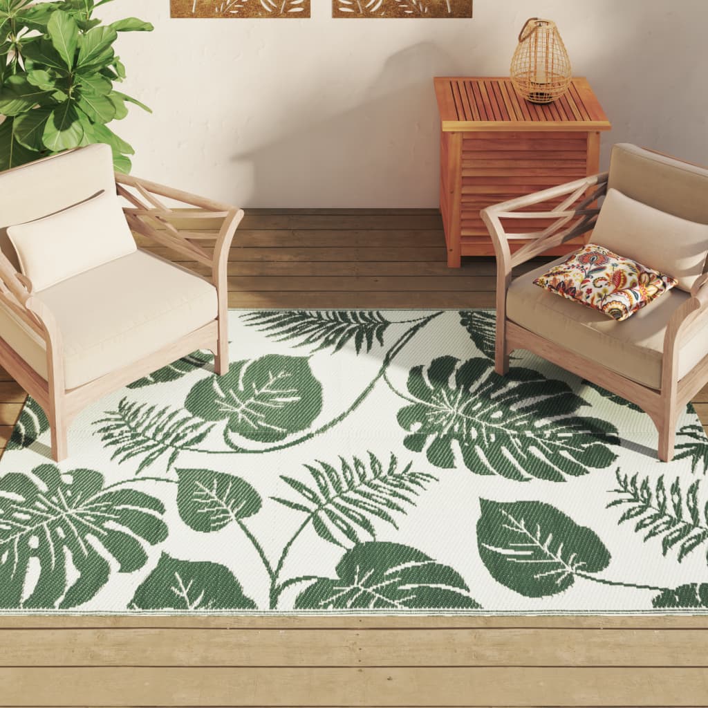 vidaXL Covor de exterior, ARAKIL verde, 140x200 cm, PP vidaXL Covor de exterior, ARAKIL verde, 140x200 cm, PP