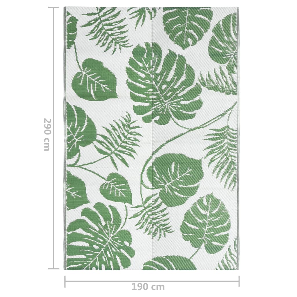 vidaXL Covor de exterior, ARAKIL verde, 190x290 cm, PP vidaXL Covor de exterior, ARAKIL verde, 190x290 cm, PP