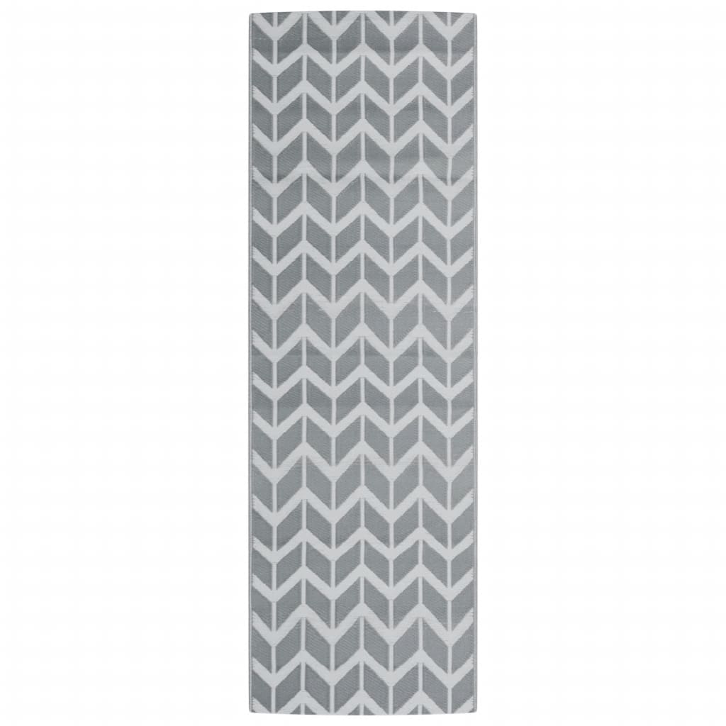 vidaXL Covor de exterior, ARAKIL gri, 80x250 cm, PP vidaXL Covor de exterior, ARAKIL gri, 80x250 cm, PP