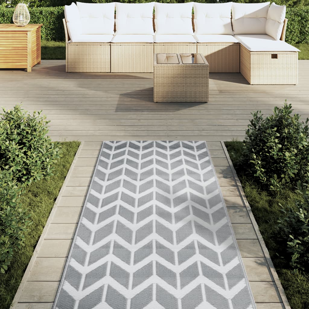 vidaXL Covor de exterior, ARAKIL gri, 80x250 cm, PP vidaXL Covor de exterior, ARAKIL gri, 80x250 cm, PP