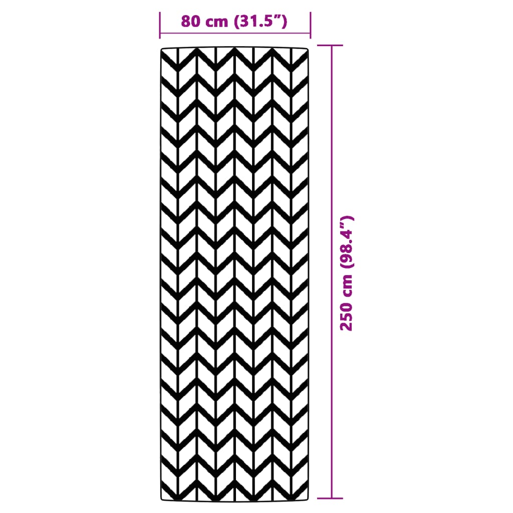 vidaXL Covor de exterior, ARAKIL gri, 80x250 cm, PP vidaXL Covor de exterior, ARAKIL gri, 80x250 cm, PP