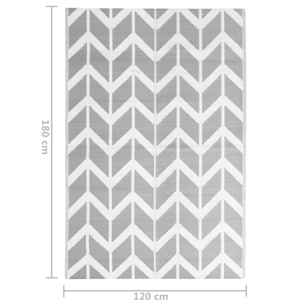 vidaXL Covor de exterior, ARAKIL gri, 120x180 cm, PP vidaXL Covor de exterior, ARAKIL gri, 120x180 cm, PP