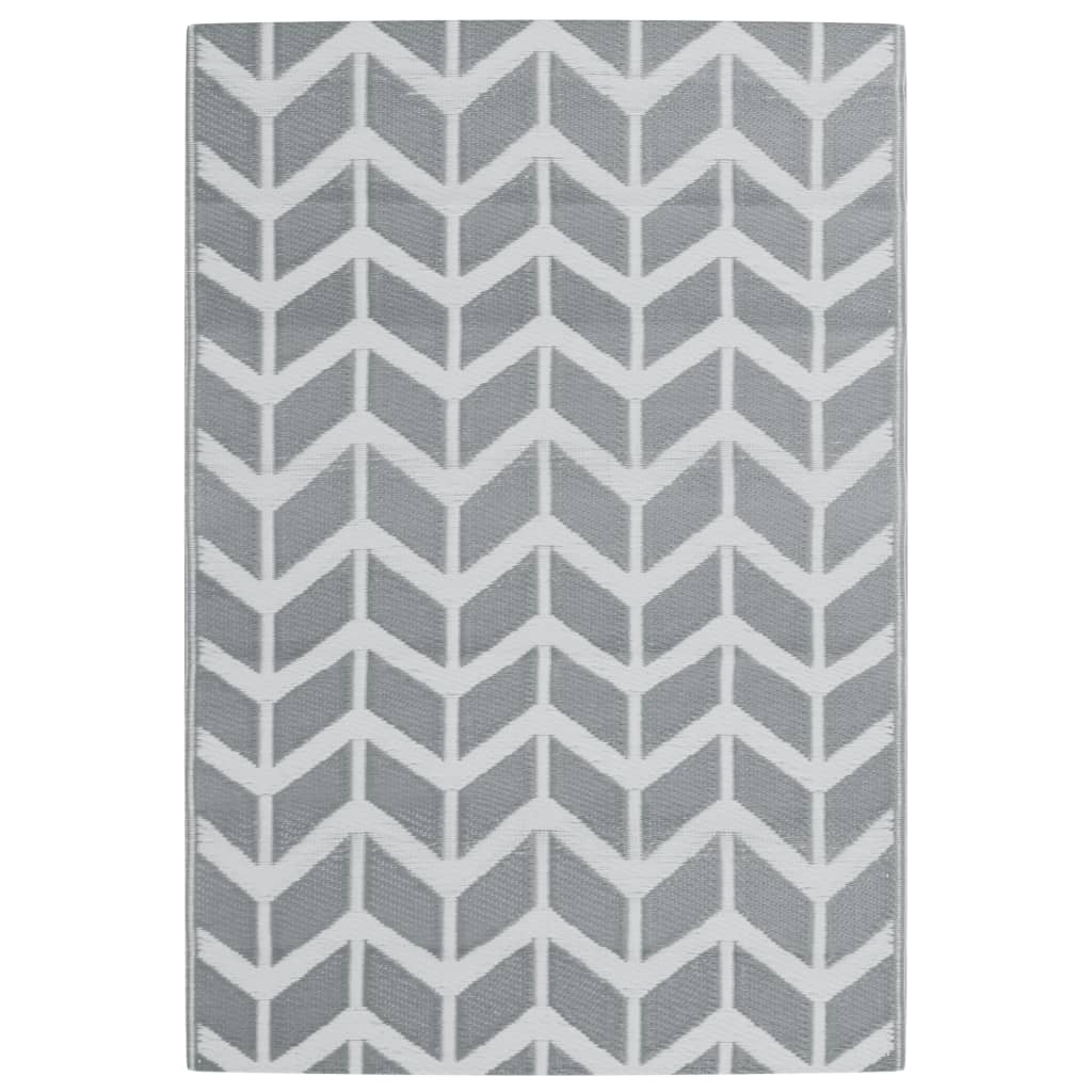vidaXL Covor de exterior, ARAKIL gri, 140x200 cm, PP vidaXL Covor de exterior, ARAKIL gri, 140x200 cm, PP