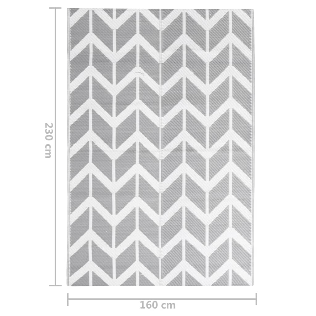 vidaXL Covor de exterior, ARAKIL gri, 160 x 230 cm, PP vidaXL Covor de exterior, ARAKIL gri, 160 x 230 cm, PP