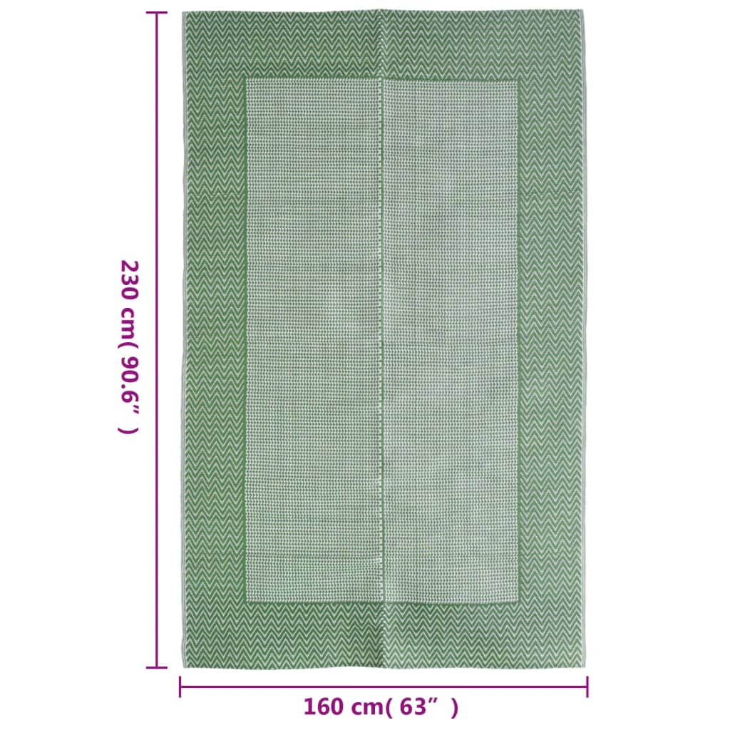 vidaXL Covor de exterior, ARAKIL verde, 160x230 cm, PP vidaXL Covor de exterior, ARAKIL verde, 160x230 cm, PP