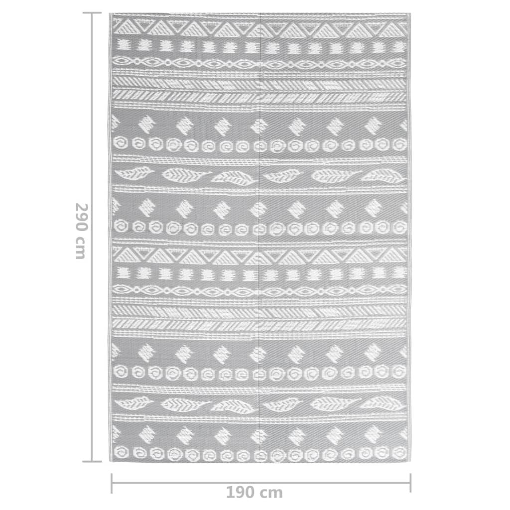 vidaXL Covor de exterior, ARAKIL gri, 190x290 cm, PP vidaXL Covor de exterior, ARAKIL gri, 190x290 cm, PP