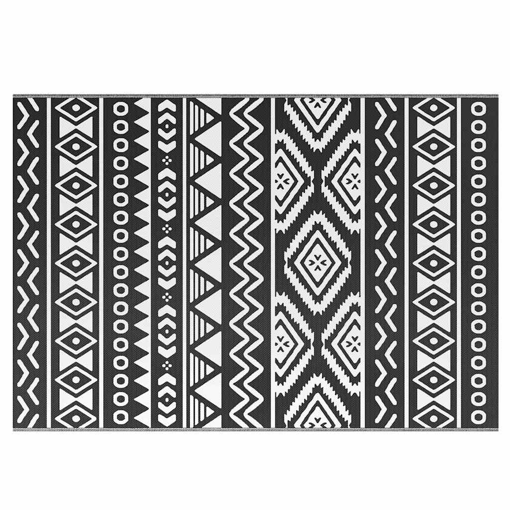 vidaXL Covor de exterior, ARAKIL negru, 160x230 cm, PP vidaXL Covor de exterior, ARAKIL negru, 160x230 cm, PP