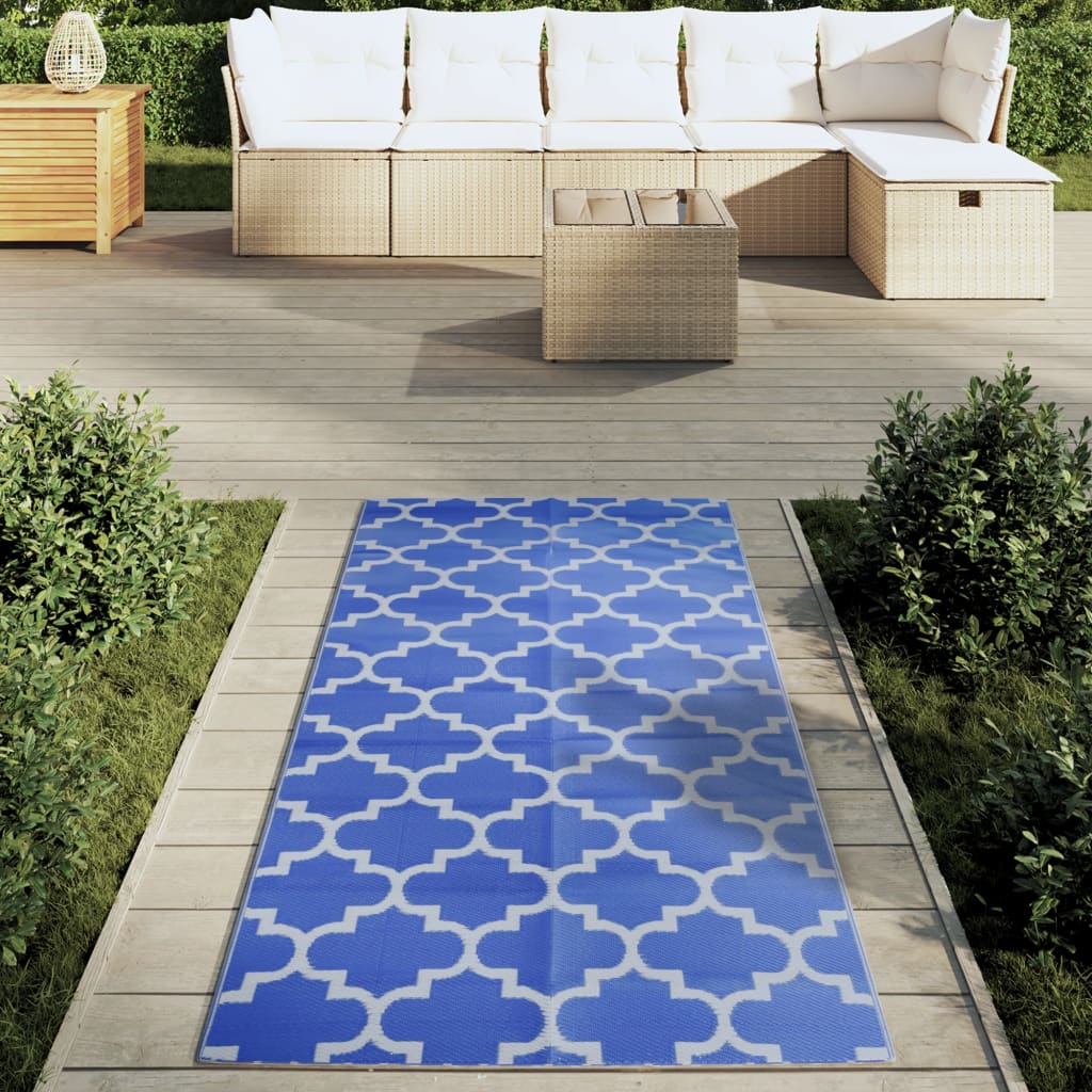 vidaXL Covor de exterior, ARAKIL albastru, 80x150 cm, PP vidaXL Covor de exterior, ARAKIL albastru, 80x150 cm, PP