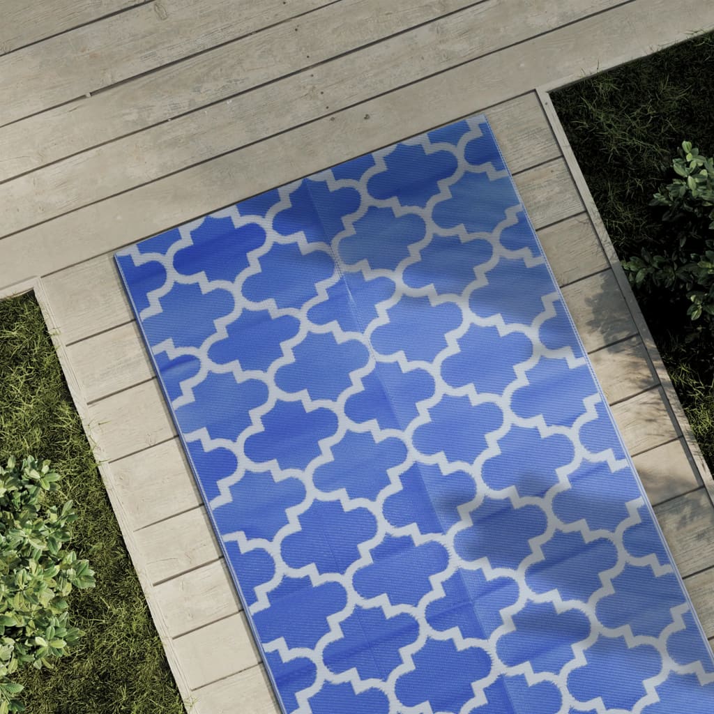 vidaXL Covor de exterior, ARAKIL albastru, 80x150 cm, PP vidaXL Covor de exterior, ARAKIL albastru, 80x150 cm, PP