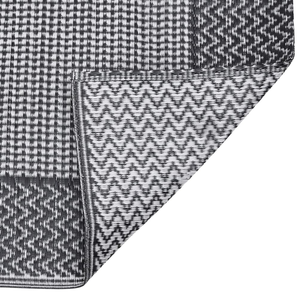 vidaXL Covor de exterior, ARAKIL negru, 140x200 cm, PP vidaXL Covor de exterior, ARAKIL negru, 140x200 cm, PP