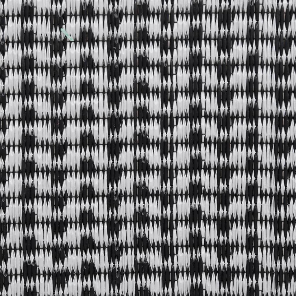 vidaXL Covor de exterior, ARAKIL negru, 140x200 cm, PP vidaXL Covor de exterior, ARAKIL negru, 140x200 cm, PP