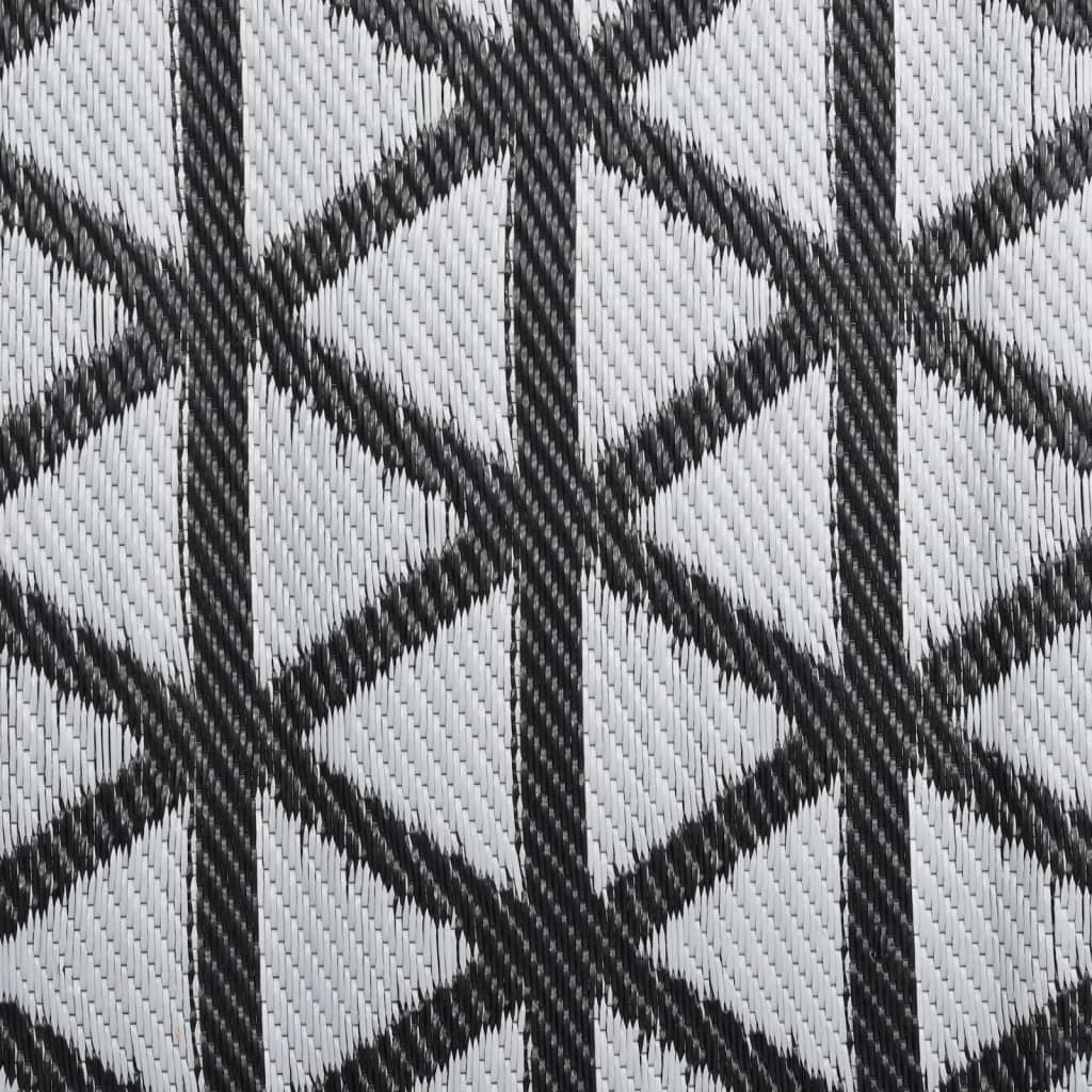 vidaXL Covor de exterior, ARAKIL negru, 80x250 cm vidaXL Covor de exterior, ARAKIL negru, 80x250 cm
