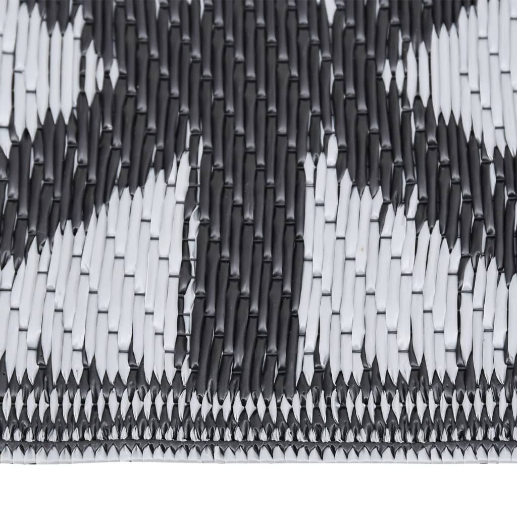 vidaXL Covor de exterior, ARAKIL negru, 140x200 cm, PP vidaXL Covor de exterior, ARAKIL negru, 140x200 cm, PP