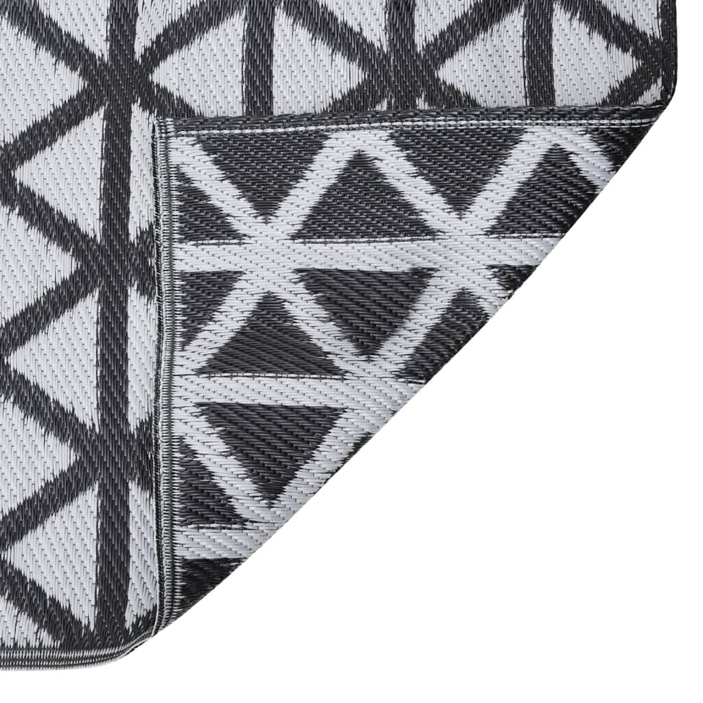 vidaXL Covor de exterior, ARAKIL negru, 140x200 cm, PP vidaXL Covor de exterior, ARAKIL negru, 140x200 cm, PP