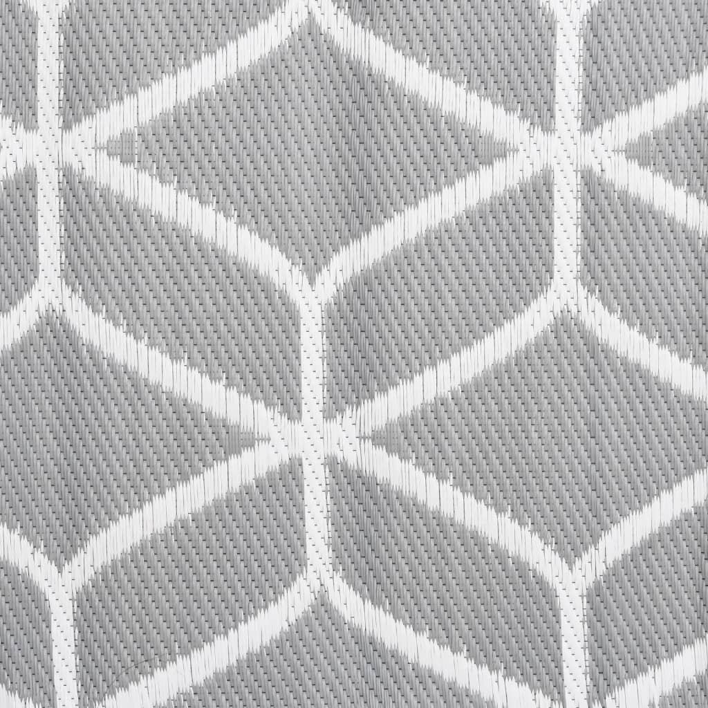 vidaXL Covor d exterior, ARAKIL gri, 140 x 200 cm, PP vidaXL Covor d exterior, ARAKIL gri, 140 x 200 cm, PP