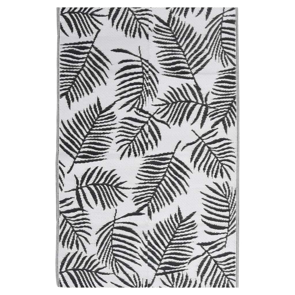 vidaXL Covor de exterior, ARAKIL negru, 140x200 cm, PP vidaXL Covor de exterior, ARAKIL negru, 140x200 cm, PP