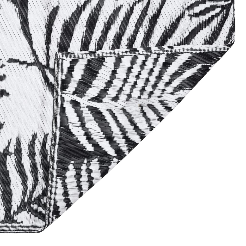 vidaXL Covor de exterior, ARAKIL negru, 140x200 cm, PP vidaXL Covor de exterior, ARAKIL negru, 140x200 cm, PP