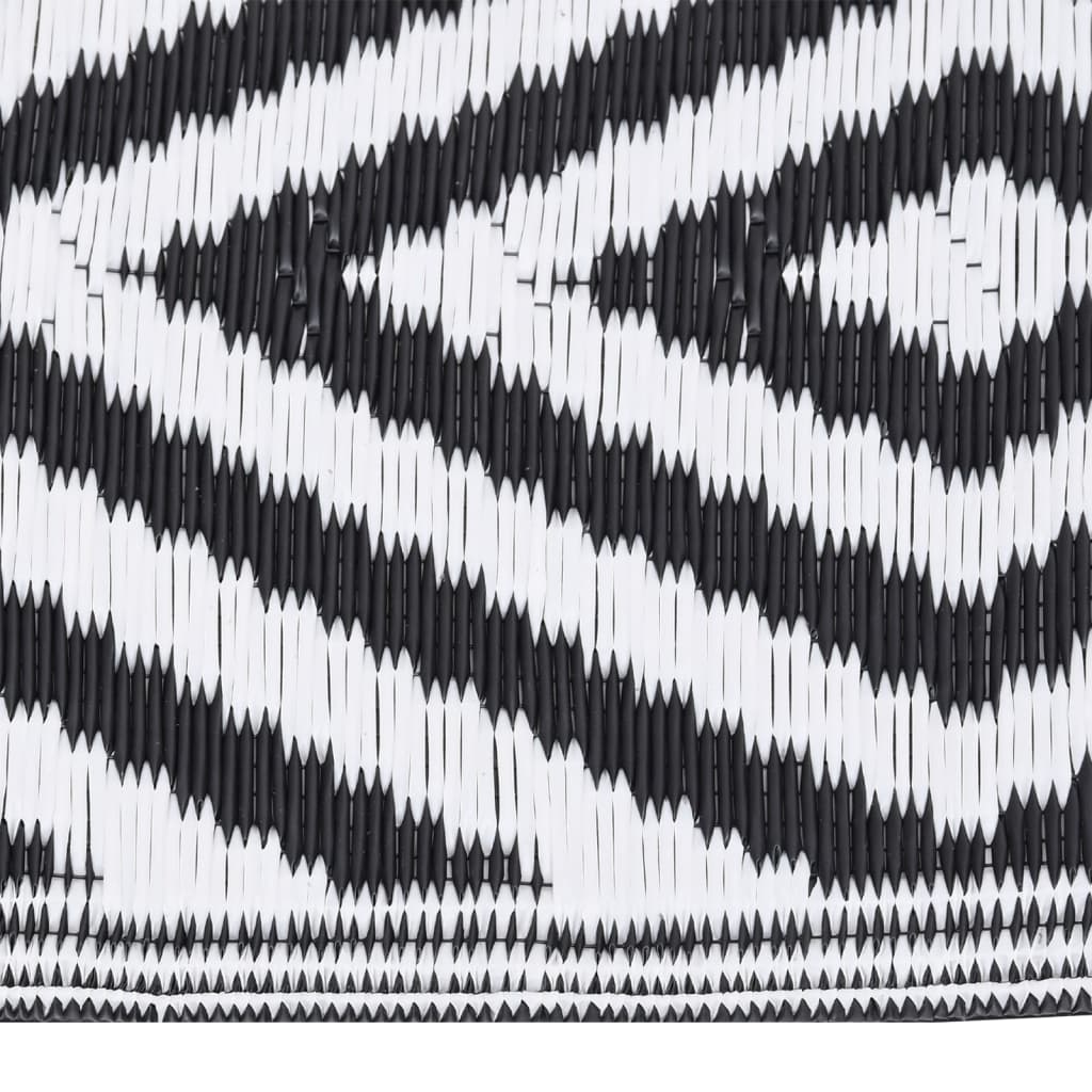 vidaXL Covor de exterior, ARAKIL negru, 140x200 cm, PP vidaXL Covor de exterior, ARAKIL negru, 140x200 cm, PP