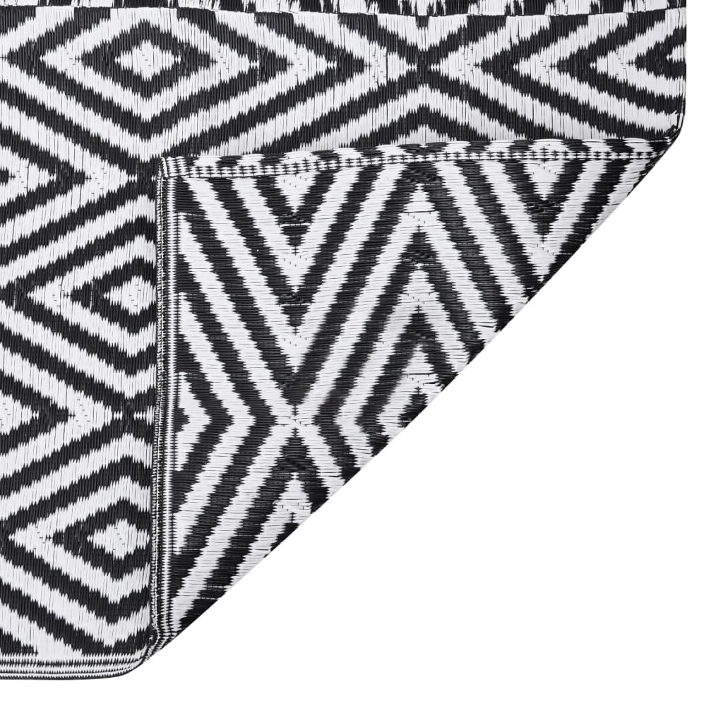 vidaXL Covor de exterior, ARAKIL negru, 140x200 cm, PP vidaXL Covor de exterior, ARAKIL negru, 140x200 cm, PP