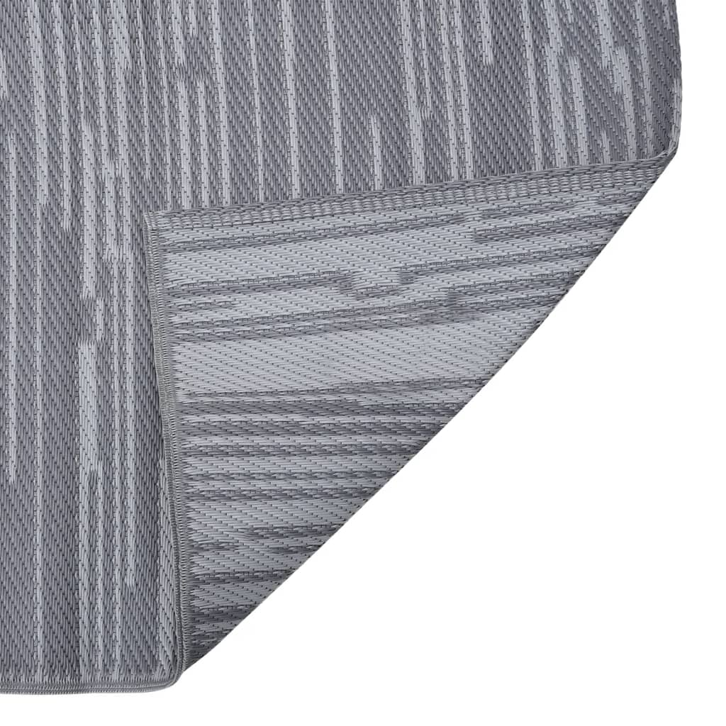 vidaXL Covor de exterior, ARAKIL antracit, 80x250 cm, PP vidaXL Covor de exterior, ARAKIL antracit, 80x250 cm, PP