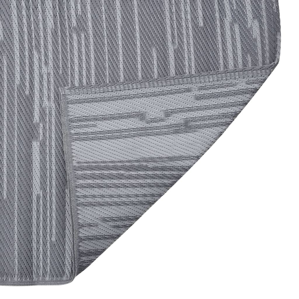 vidaXL Covor de exterior, ARAKIL antracit, 140x200 cm, PP vidaXL Covor de exterior, ARAKIL antracit, 140x200 cm, PP