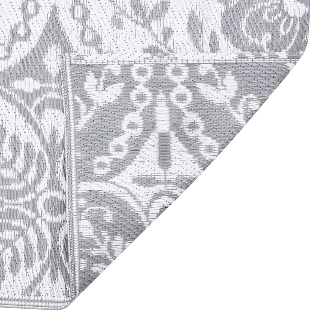 vidaXL Covor de exterior, ARAKIL gri deschis, 140x200 cm, PP vidaXL Covor de exterior, ARAKIL gri deschis, 140x200 cm, PP