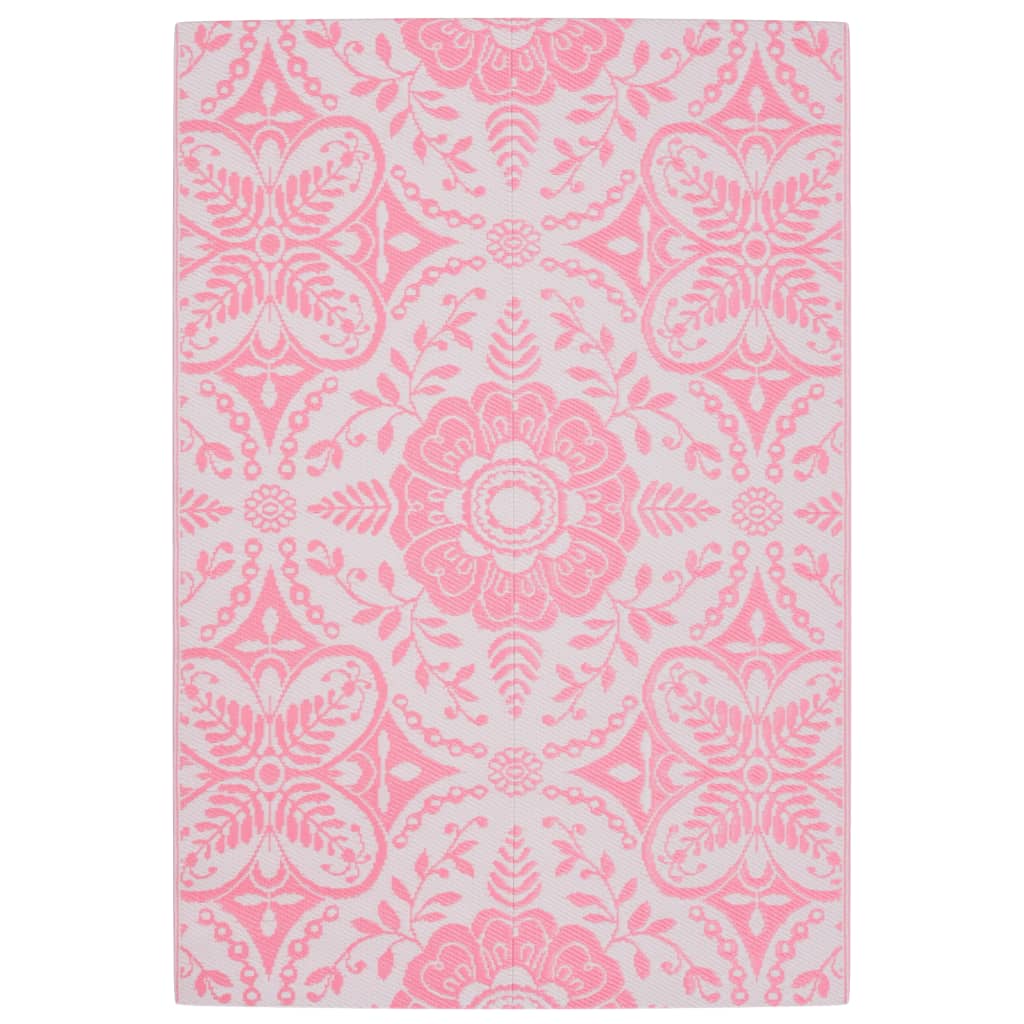vidaXL Covor de exterior, ARAKIL roz, 140x200 cm, PP vidaXL Covor de exterior, ARAKIL roz, 140x200 cm, PP