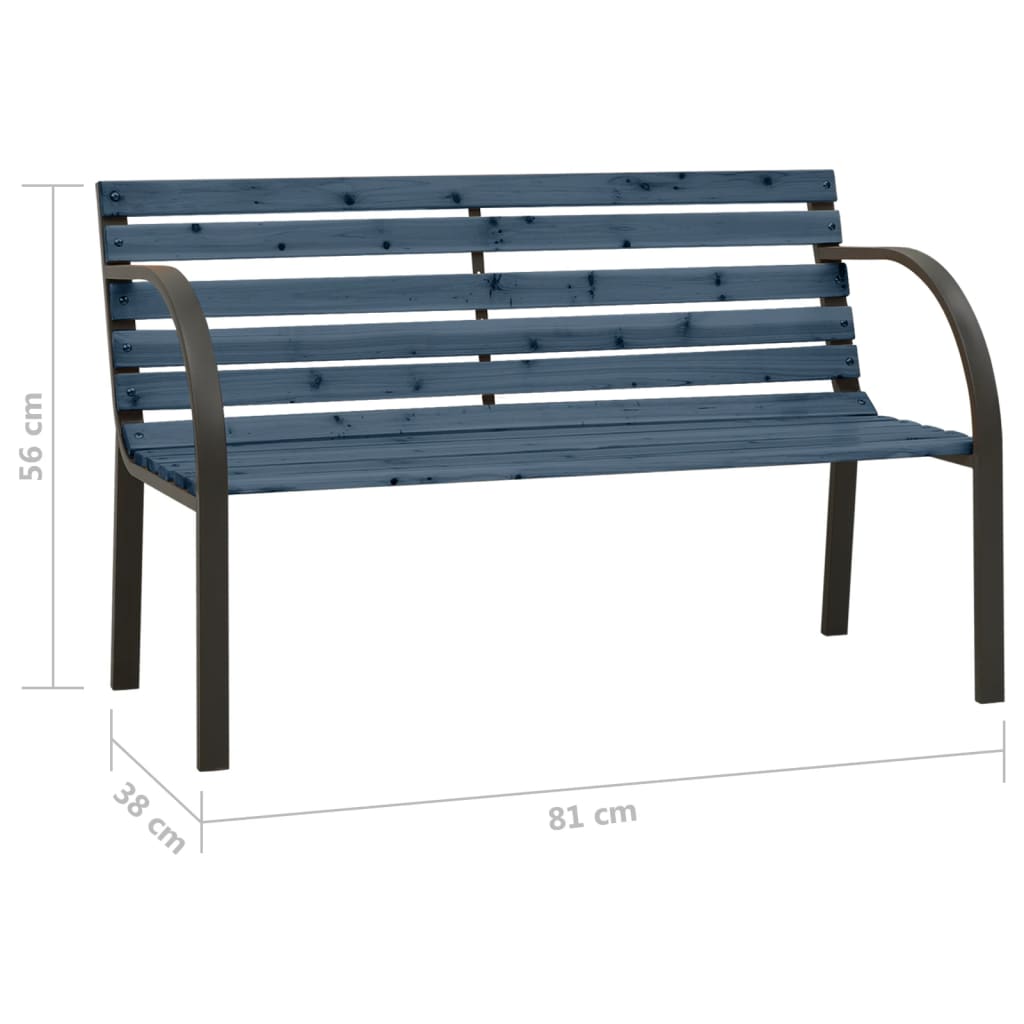 vidaXL Bancă copii de grădină, gri, 81 cm, lemn de brad chinezesc vidaXL Bancă copii de grădină, gri, 81 cm, lemn de brad chinezesc