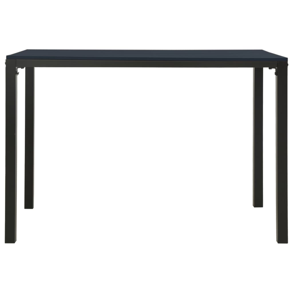 vidaXL Set mobilier de grădină, 3 piese, negru, WPC și oțel vidaXL Set mobilier de grădină, 3 piese, negru, WPC și oțel