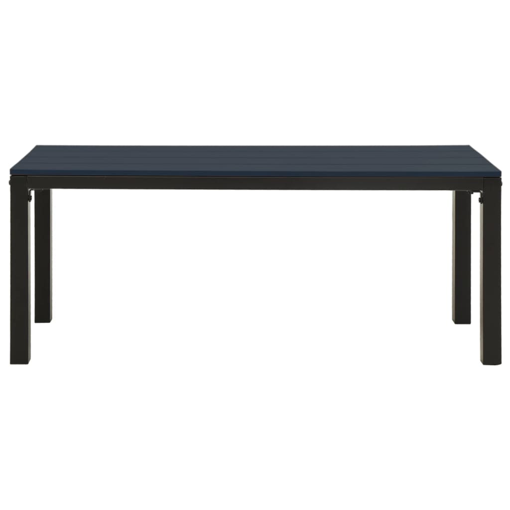 vidaXL Bancă de grădină, negru, 110 cm, oțel și WPC vidaXL Bancă de grădină, negru, 110 cm, oțel și WPC
