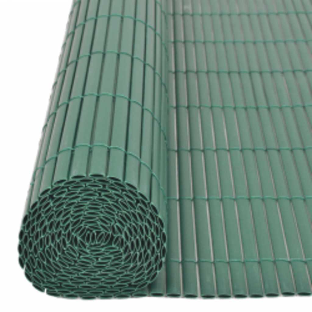 vidaXL Gard pentru grădină cu 2 fețe, verde, 90x400 cm