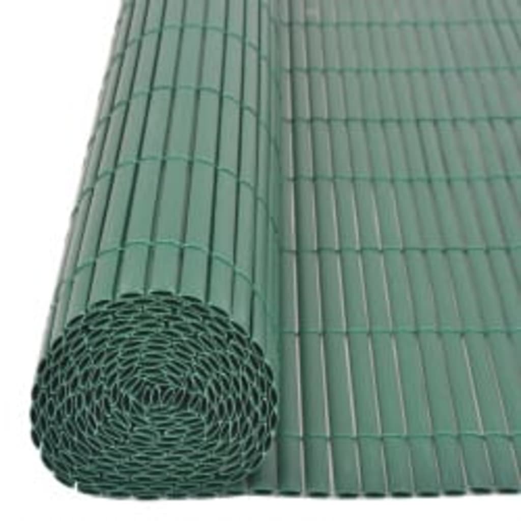 vidaXL Gard pentru grădină cu 2 fețe, verde, 110x300 cm