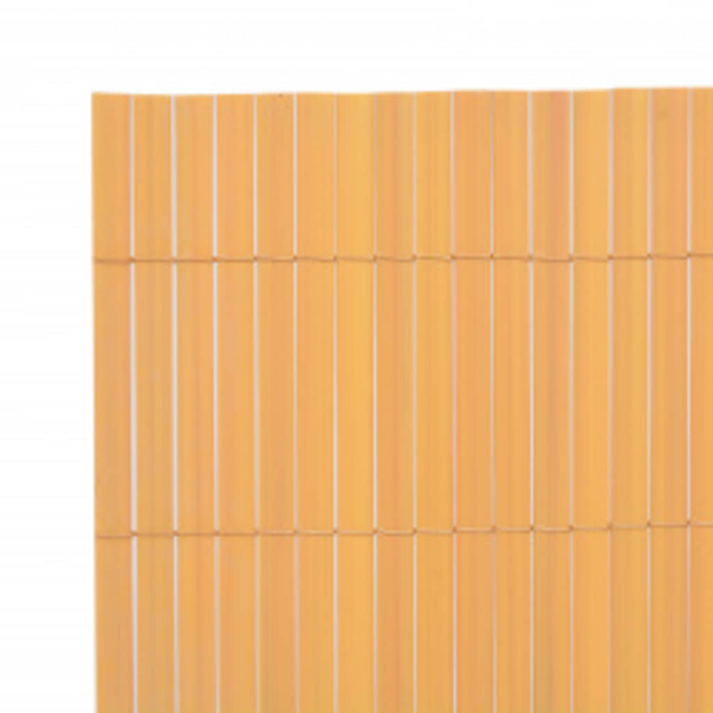 vidaXL Gard pentru grădină cu 2 fețe, galben, 110x300 cm