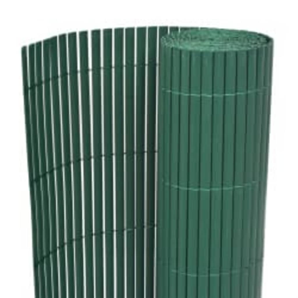 vidaXL Gard pentru grădină cu 2 fețe, verde, 110x500 cm