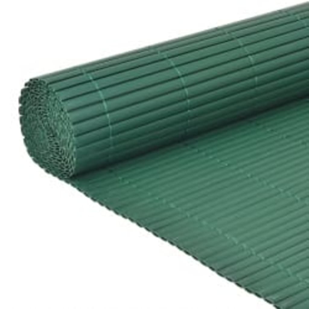 vidaXL Gard pentru grădină cu 2 fețe, verde, 110x500 cm