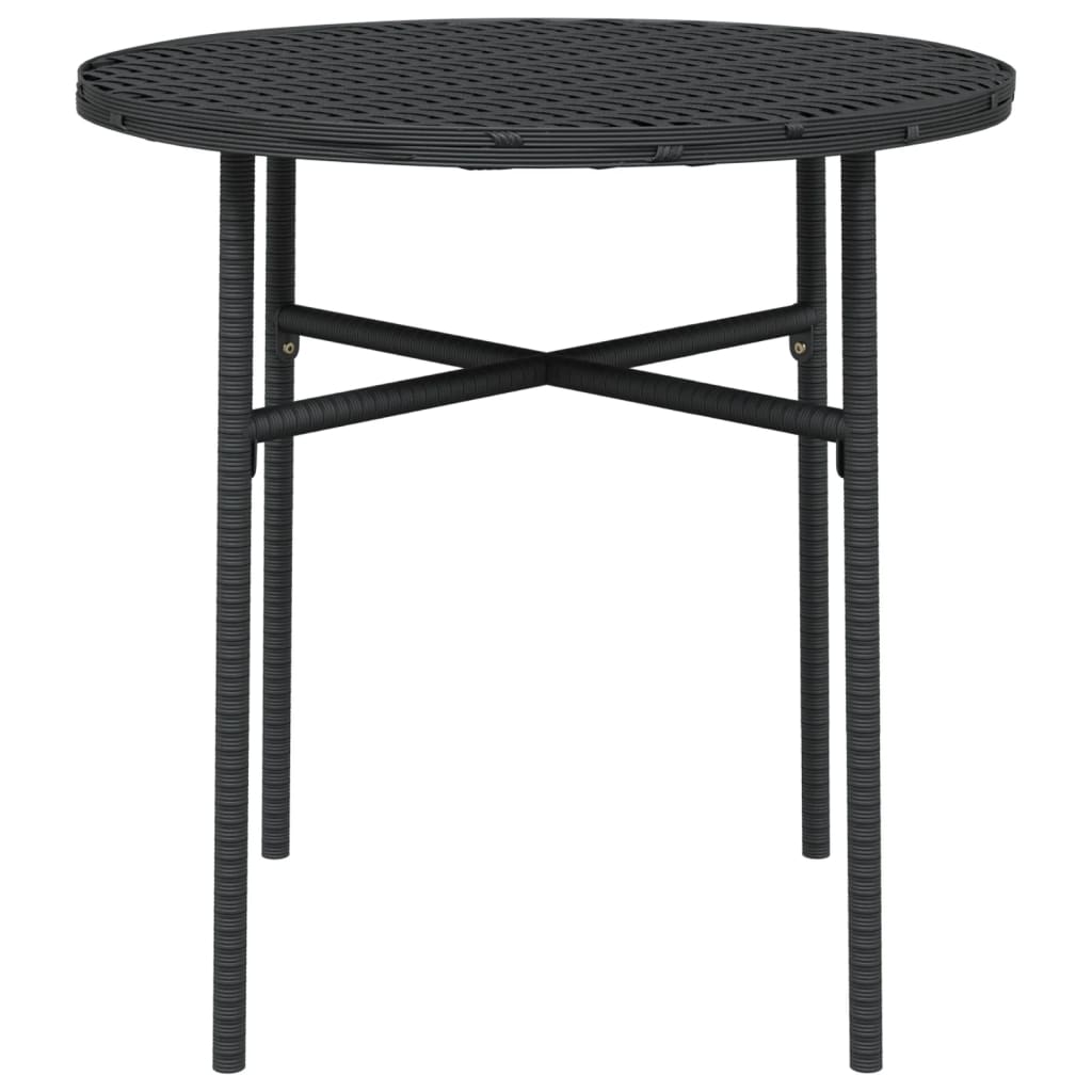 vidaXL Măsuță de ceai, negru, 45 cm, poliratan vidaXL Măsuță de ceai, negru, 45 cm, poliratan