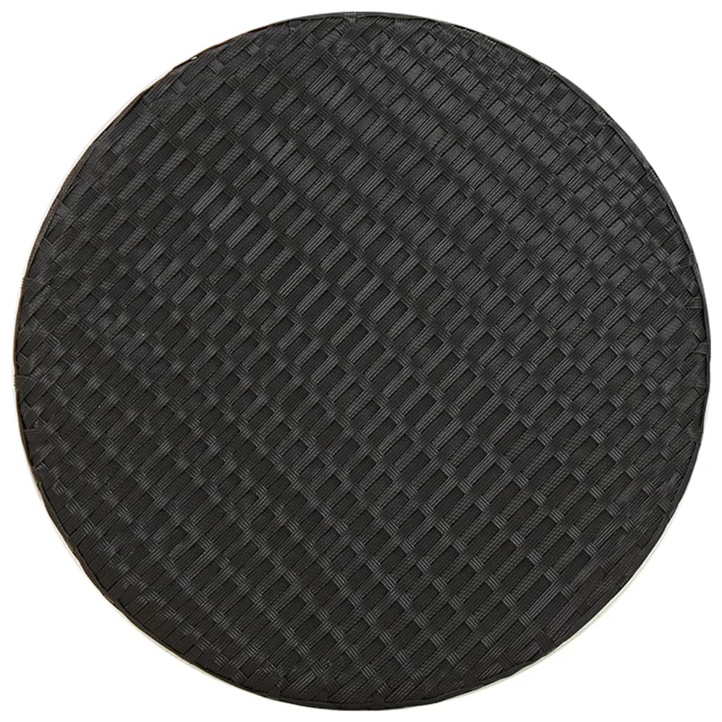 vidaXL Măsuță de ceai, negru, 45 cm, poliratan vidaXL Măsuță de ceai, negru, 45 cm, poliratan