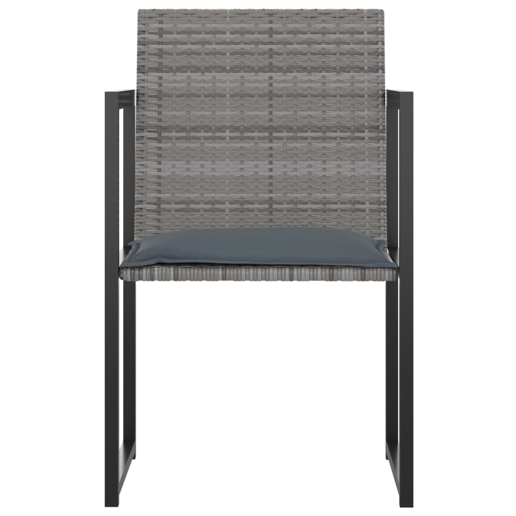 vidaXL Set mobilier de grădină cu perne, 9 piese, gri, poliratan vidaXL Set mobilier de grădină cu perne, 9 piese, gri, poliratan