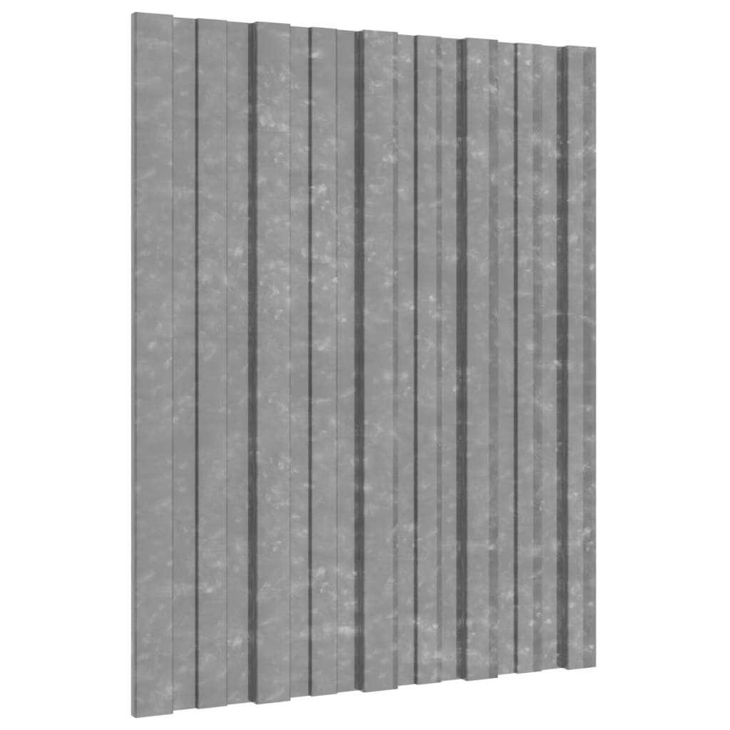 vidaXL Panouri acoperiș, 36 buc., argintiu, 60x45 cm, oțel galvanizat