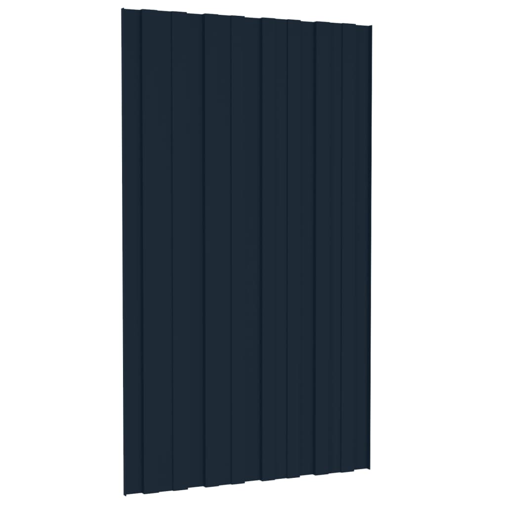 vidaXL Panouri pentru acoperiș 36 buc antracit 80x45cm oțel galvanizat vidaXL Panouri pentru acoperiș 36 buc antracit 80x45cm oțel galvanizat