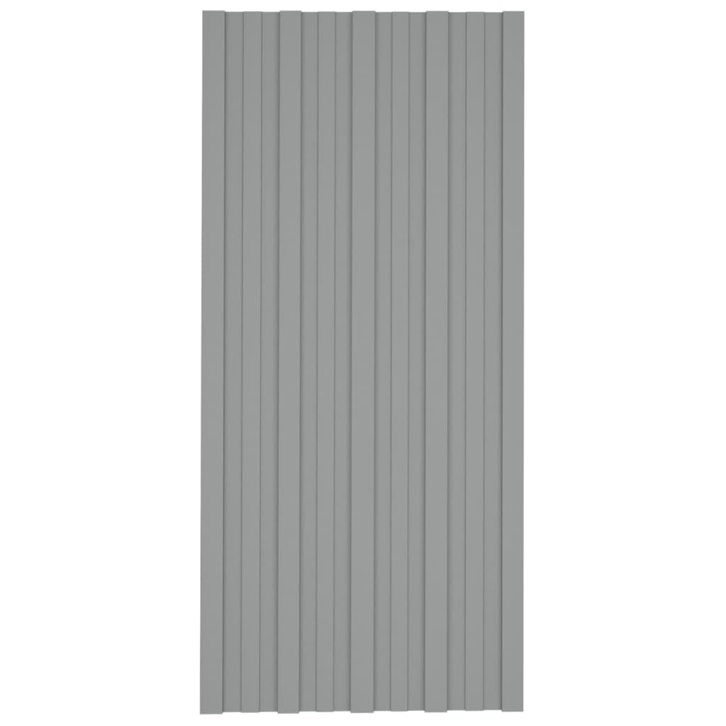 vidaXL Panouri pentru acoperiș 36 buc. gri 100x45 cm oțel galvanizat vidaXL Panouri pentru acoperiș 36 buc. gri 100x45 cm oțel galvanizat