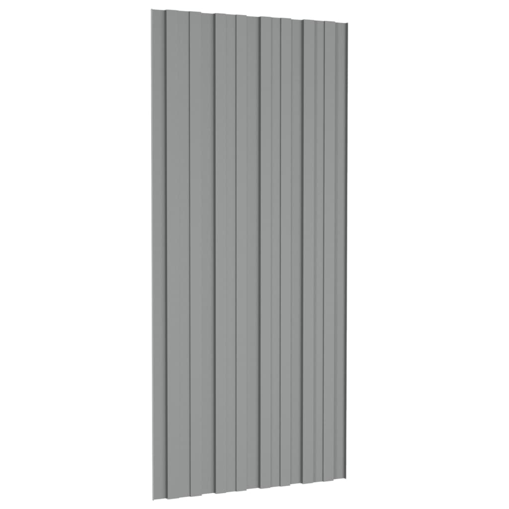 vidaXL Panouri pentru acoperiș 36 buc. gri 100x45 cm oțel galvanizat vidaXL Panouri pentru acoperiș 36 buc. gri 100x45 cm oțel galvanizat