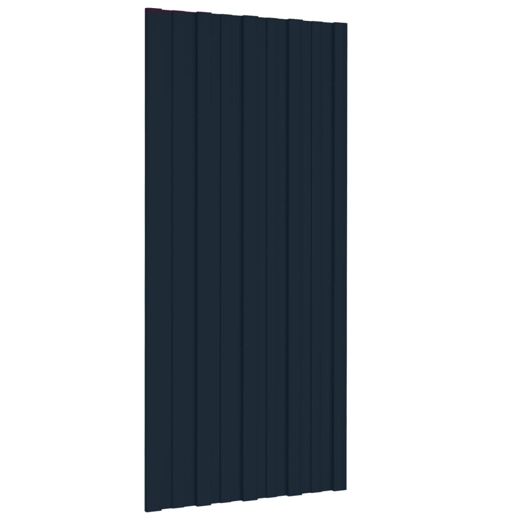 vidaXL Panouri acoperiș 36 buc. antracit 100x45 cm oțel galvanizat vidaXL Panouri acoperiș 36 buc. antracit 100x45 cm oțel galvanizat