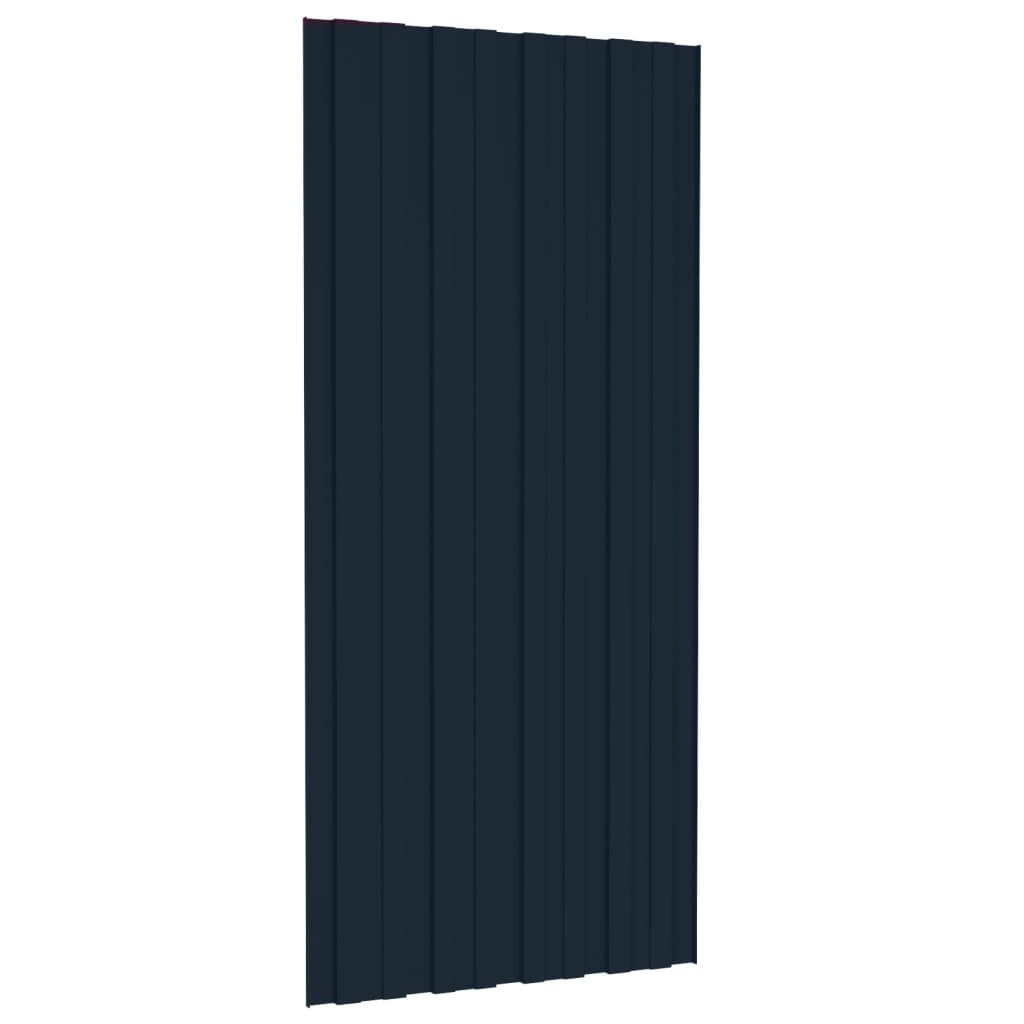 vidaXL Panouri acoperiș 36 buc. antracit 100x45 cm oțel galvanizat vidaXL Panouri acoperiș 36 buc. antracit 100x45 cm oțel galvanizat