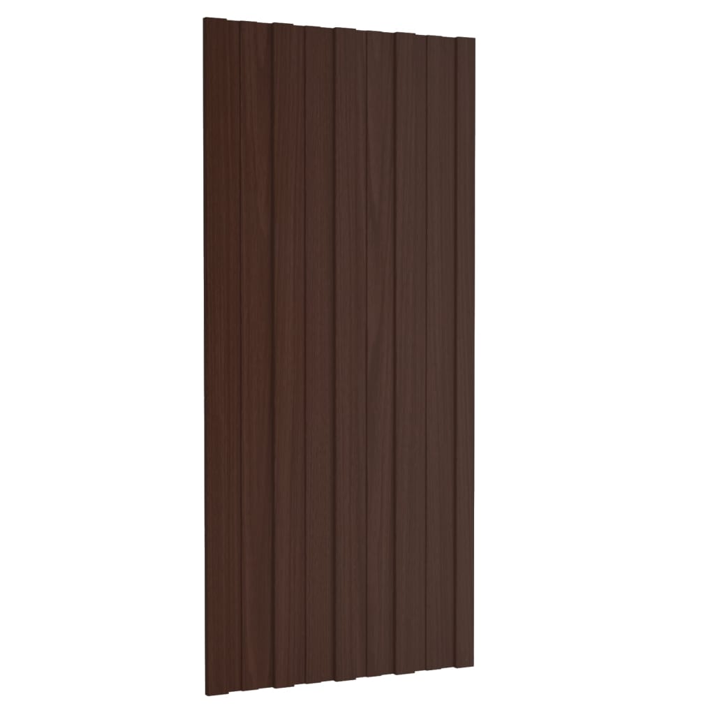 vidaXL Panouri pentru acoperiș 36 buc. maro 100x45 cm oțel galvanizat vidaXL Panouri pentru acoperiș 36 buc. maro 100x45 cm oțel galvanizat